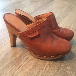 Coach Leather Clogs